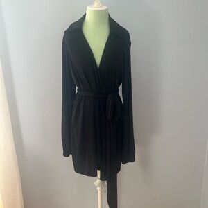 Princess Polly Jasmine Mini Black Dress Balloon Sleeve